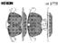 set placute frana,frana disc ICER (cod 2054482)