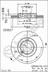 Disc frana BREMBO (cod 1564859)