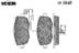 set placute frana,frana disc ICER (cod 2054531)